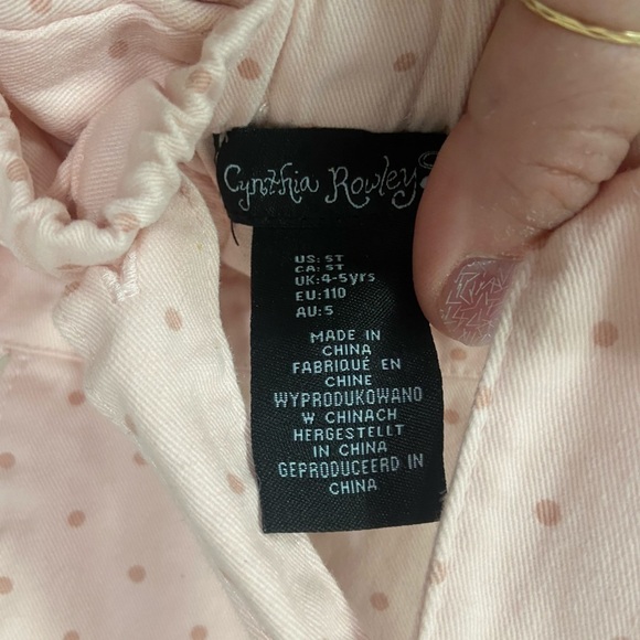 Cynthia Rowley toddler girls 5T sweetheart cross back polka dot dress EUC - Picture 3 of 6